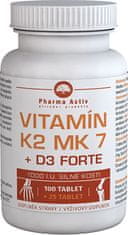 Pharma Activ Vitamín K2 MK7 + D3 Forte 1000 I.U. 125 tablet