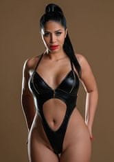 Daring Intimates Daring Wetlook Bodysuit with Zipper, dámský body se zipy S/M