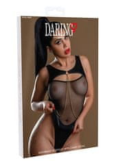 Daring Intimates Daring Wetlook Highwaist Bodysuit with Chain, dámské průhledné body L/XL