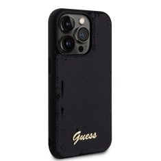 Guess Zadní kryt Sequin Script Logo pro iPhone 14 Pro Max Black