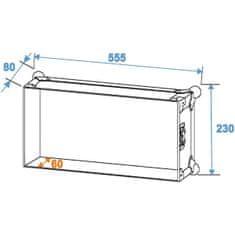 Roadinger Rack Profi 4HE, hloubka 45cm, 9mm