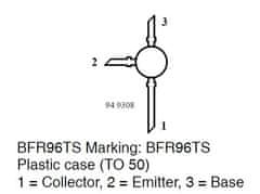 HADEX BFR96S N VF 20V/0,1A 0,7W 5GHz TO50