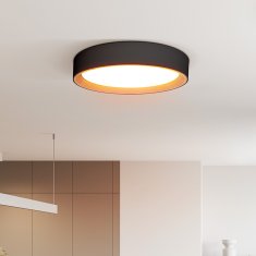 Solight Solight LED osvětlení s dálkovým ovladačem Larios Black, 48W, 3360lm, 39cm, změna chromatičnosti, stmívatelné WO8016