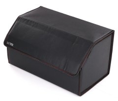 SIXTOL Organizér do kufru auta CAR COMPACT LEATHER L, 2 přihrádky, skládací, s víkem