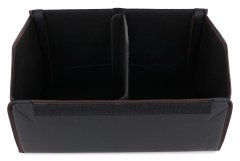 SIXTOL Organizér do kufru auta CAR COMPACT LEATHER L, 2 přihrádky, skládací, s víkem