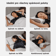 AureliaDream Ergonomický polštář z paměťové pěny pro skvělý spánek, úlevu od bolesti, podpora krku a zad, design proti chrápání, pro všechny spánkové polohy, hypoalergenní a prodyšný, AureliaPillow