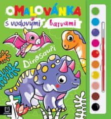 Anna Podgórska: Omalovánka s vodovými barvami Dinosauři