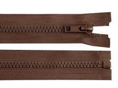 Kraftika 1ks friar brown kostěný zip šíře 5mm délka 75cm bundový