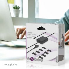 Nedis NBAU100110BK napájecí adaptér univerzální, GaN, 100 W, 5-20 V, 5 A max.