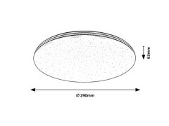 Rabalux Rabalux stropní svítidlo Toma LED 20W IP44 3874