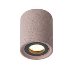 ACA ACA Lighting stropní svítidlo 1XGU10 červený beton D8,5XH10CM MONTE MK141S10R