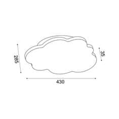 ACA ACA Lighting nástěnné svítidlo LED 16W 3000K 1280lm bílá MDF 43X3,5X29CM HOLM A ZM44LEDW43W