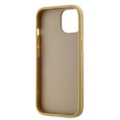 Karl Lagerfeld  Wrinkled PU Signature Logo Zadní Kryt pro iPhone 14 Gold