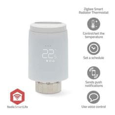 Nedis ZBHTR20WT - Řízení Radiátorů SmartLife| Zigbee 3.0 | Napájení z baterie | LED | Android / IOS