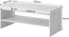 Halmar Konferenční stolek Pafos 120 cm bílý