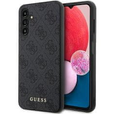 Guess GUHCSA14G4GFGR hard silikonové pouzdro Samsung Galaxy A14 grey 4G Metal Gold Logo