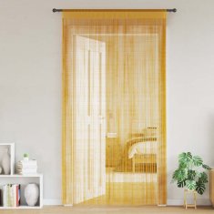 Vidaxl String Curtains 2 ks Gold 100x250 cm