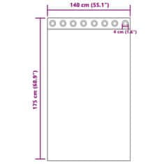 Vidaxl Voálové záclony s průchodkami 2 ks Fialová 140x175 cm