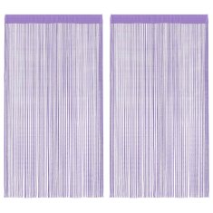 Vidaxl String Curtains 2 ks fialová 100x250 cm