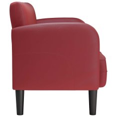 Vidaxl Loveseat Sofa Vínově červená 110 cm umělá kůže