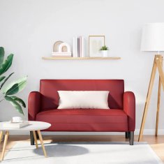 Vidaxl Loveseat Sofa Vínově červená 110 cm umělá kůže