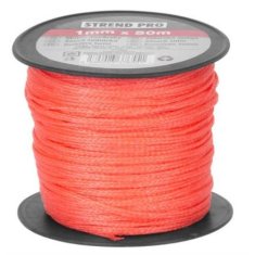 Provázek stavební pletený Strend Pro, 1,7 mm, L- 50 m, červený