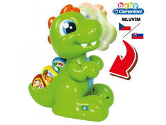 Clementoni Clementoni Baby T-Rex dinosaurus naučný mluví česky na baterie Zvuk.