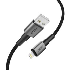 Tech-protect Ultraboost DNA kabel USB / Lightning 15W / 2.4A 1m, šedý