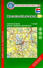 Klub českých turistů Českobudějovicko /KČT 72 1:50T Turistická mapa