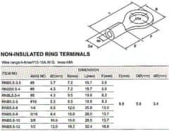 HADEX Oko kabelové 6,5mm,kabel 6-10mm2 (RNBS 8-6), balení 100ks