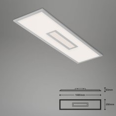 BRILONER BRILONER CCT svítidlo LED panel, RGB centrální světlo, 100 cm, 28 W, 3000 lm, stříbrná BRILO 7398-014