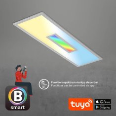 BRILONER BRILONER CCT svítidlo LED panel, RGB centrální světlo, 100 cm, 28 W, 3000 lm, stříbrná BRILO 7398-014