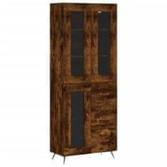 Vidaxl Skříň highboard kouřový dub 69,5 x 34 x 180 cm kompozitní dřevo