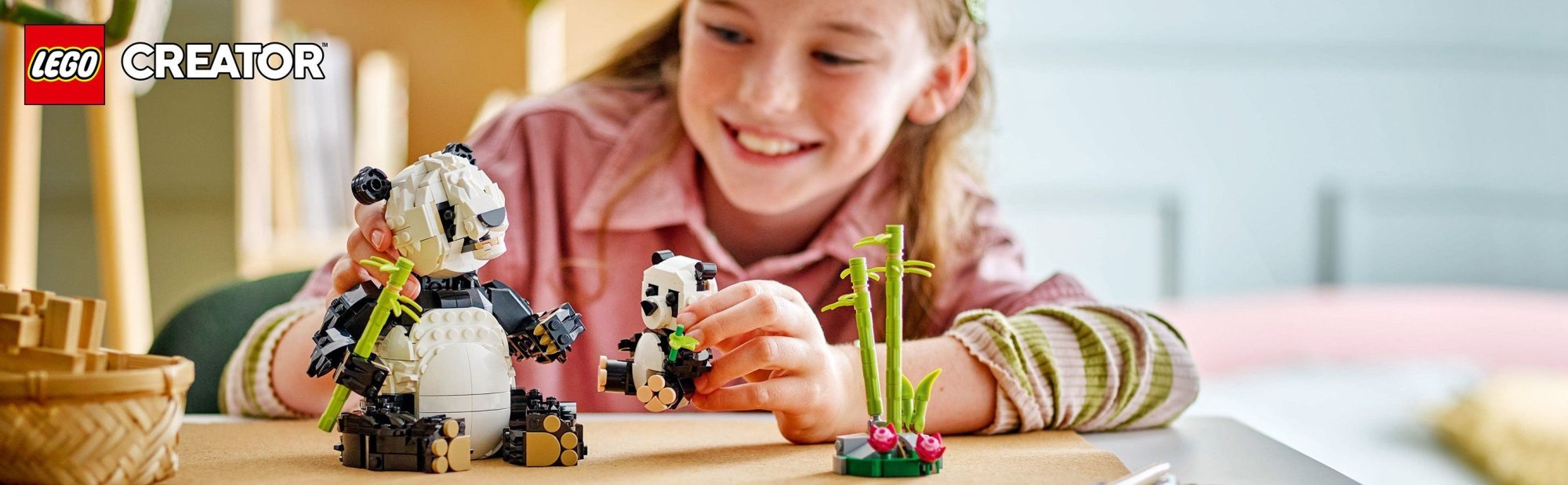 LEGO Creator 31165 Divoká zvířata: Pandí rodinka