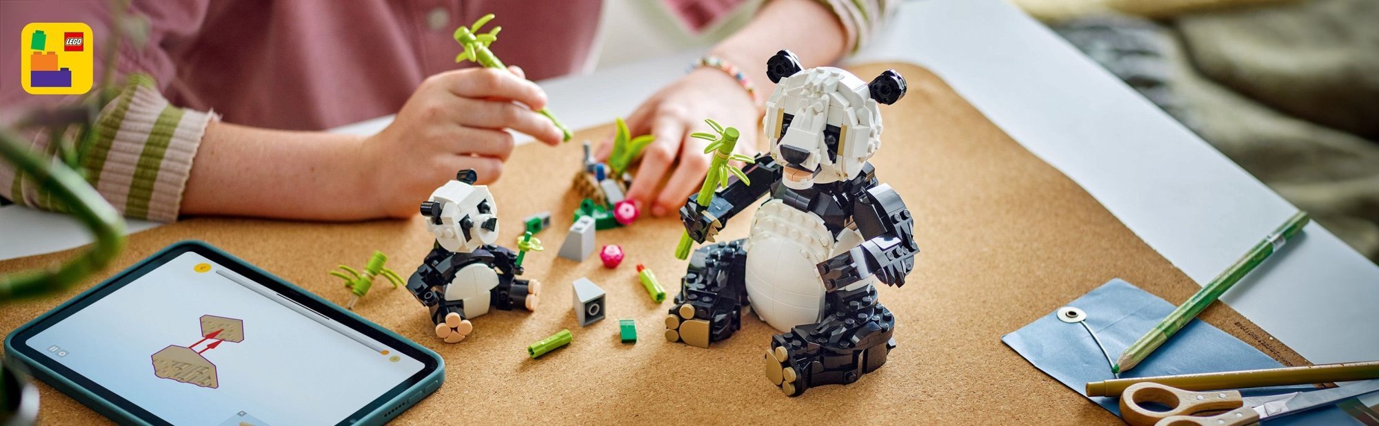 LEGO Creator 31165 Divoká zvířata: Pandí rodinka