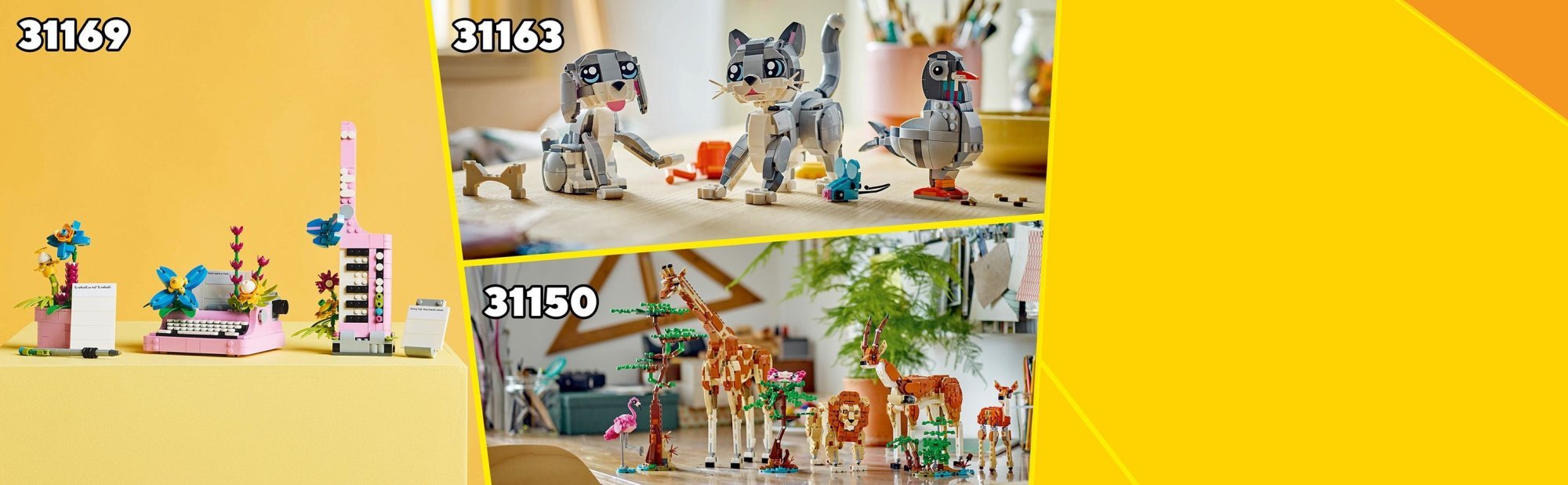 LEGO Creator 31165 Divoká zvířata: Pandí rodinka