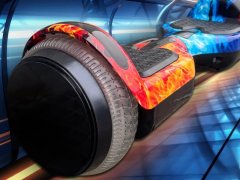 GORDON G733 Hoverboard, Bluetooth, 100 kg, 250 W, Red Flame