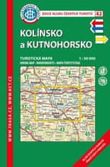 Klub českých turistů KČT 42 Kolínsko a Kutnohorsko 1:50 000 Turistická mapa