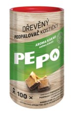 PE-PO dřevěný podpalovač kostičky 100 ks