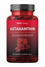 MOVit Astaxanthin 8 mg Dlouhověkost 60 tobolek