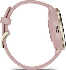 Garmin Chytré hodinky Venu 3S, Cream Gold/Dust Rose Silicon band