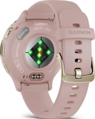 Garmin Chytré hodinky Venu 3S, Cream Gold/Dust Rose Silicon band