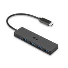 USB 3.1 Type C SLIM HUB 4 Port passive Black