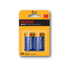 Kodak baterie MAX alkalická, C, 2 ks, blistr