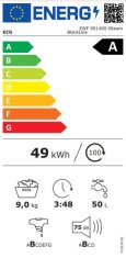 ECG Pračka s předním plněním EWF 901400 iSteam BlackLine