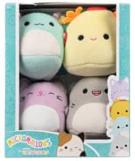 SQUISHMALLOWS Micromallows 4Pack - Axolotl, Kočka, Taco, Žralok