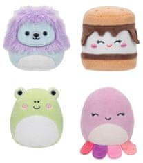 SQUISHMALLOWS Micromallows 4Pack - Žába, Chobotnice, Lev, S'more