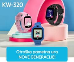 Forever Chytré hodinky pro děti Kids See Me! 3 KW-320 4G/LTE, GPS, WiFi, růžové