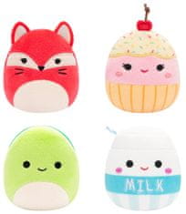 SQUISHMALLOWS Micromallows 4Pack - Liška, Želva, Mlíčko, Dortík