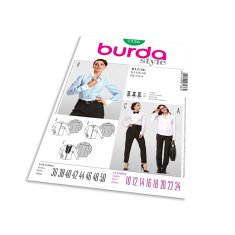 Burda Střih Burda 7136 - Košile, košile s plastronem